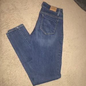 Aeropostale size 0 reg, low rise dark blue jeans